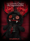 Le Comte Oupyr de Lagomorphe, peluche lapin vampire GLOK