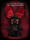 Le Comte Oupyr de Lagomorphe, peluche lapin vampire GLOK