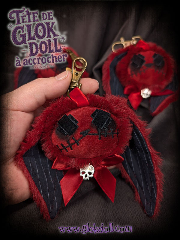 TÊTE GLOKDOLL – LAPIN GOTH ÉLÉGANT