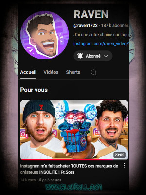 La GLOKdoll du Youtubeur Raven (Zgrrr)