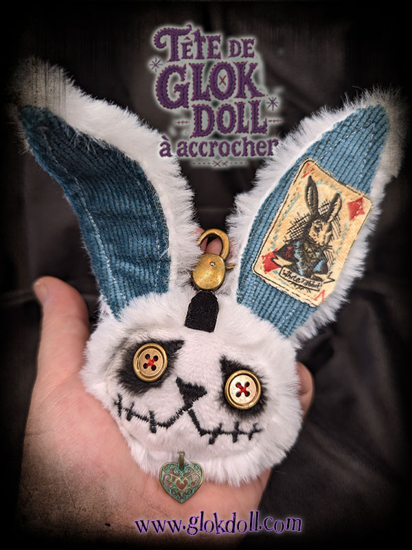 TÊTE GLOKDOLL – LAPIN D'ALICE